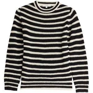IRO Navy/White Striped Crew Neck Sweater